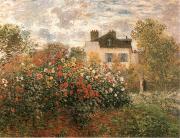 Claude Monet The Artist-s Garden Argenteuil oil on canvas